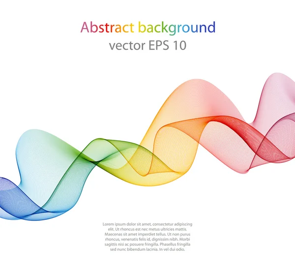 Onda imagens abstratas, design de cores — Vetor de Stock