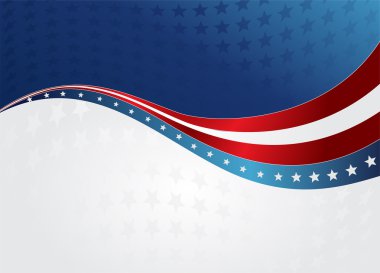 abstract American flag clipart