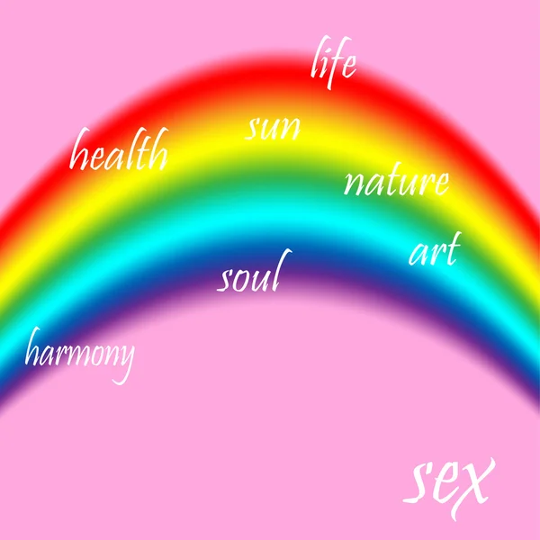 Bandeira de imagem abstrata da comunidade LGBT, cores arco-íris — Vetor de Stock