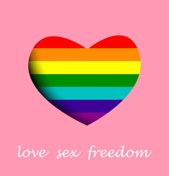 Bandeira de imagem abstrata da comunidade LGBT, cores arco-íris —  Vetores de Stock