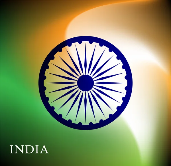 Abstrakt bild av indiska flaggan holiday människor — Stock vektor