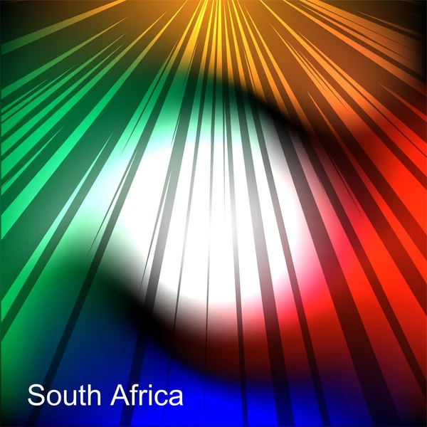 Abstract image of the South African flag — Stock Vector