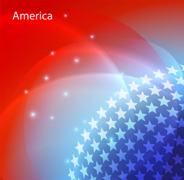 Abstract image of the USA flag — Stock Vector