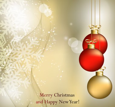 Mutlu Noeller manzara. Vektör mutlu yeni yıl