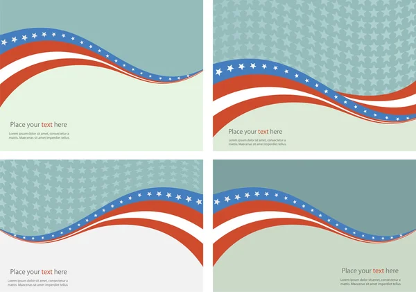 Bandera americana, antecedentes vectoriales para el Día de la Independencia y otros eventos . — Vector de stock