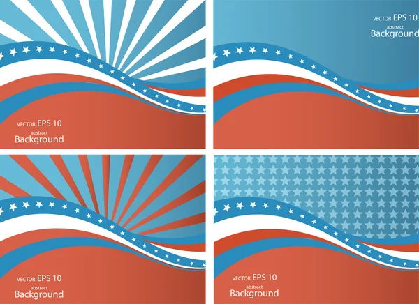 Amerikanska flaggan, vektor bakgrund för självständighetsdagen och andra evenemang. — Stock vektor