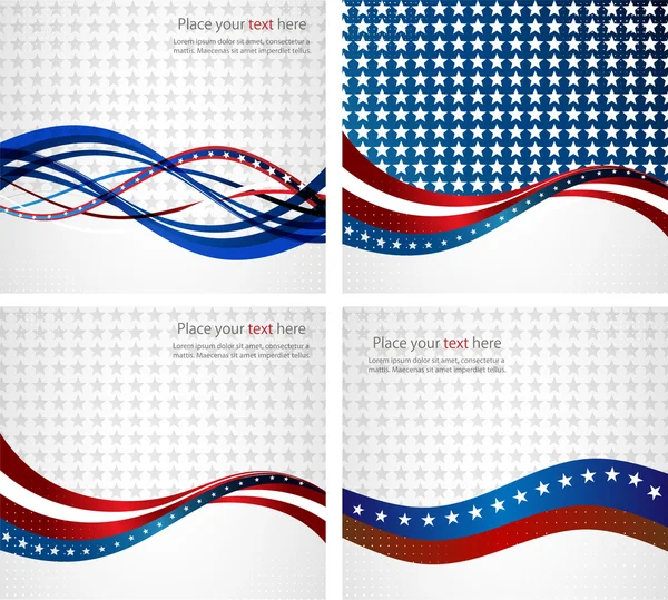 American Flag, Vector background for Independence Day and other events. — Stock Vector