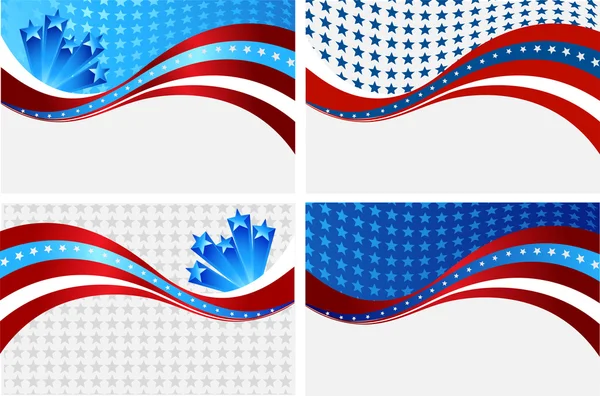 American Flag, Vector background for Independence Day and other events. — Stock Vector