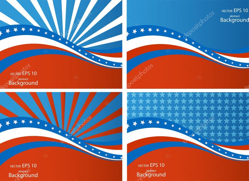 American Flag, Vector background for Independence Day and other events. 