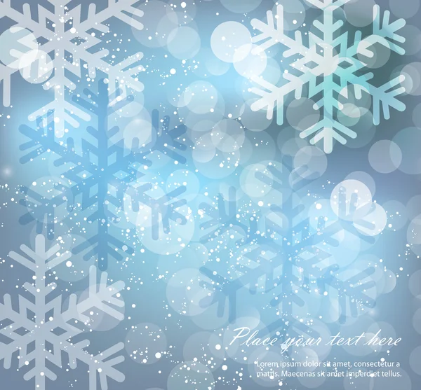 Merry Christmas Landscape. Vector  Happy New Year — Stock Vector