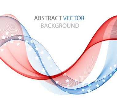 Beyaz soyut renkli dalga