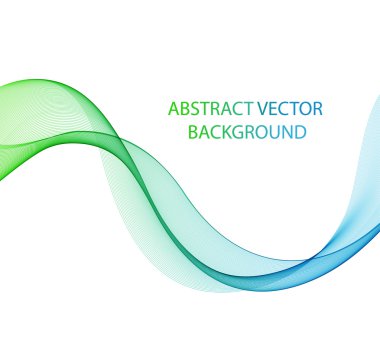 Beyaz soyut renkli dalga