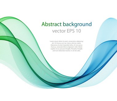 Beyaz soyut renkli dalga