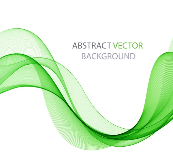 Onda de color abstracta sobre blanco — Vector de stock