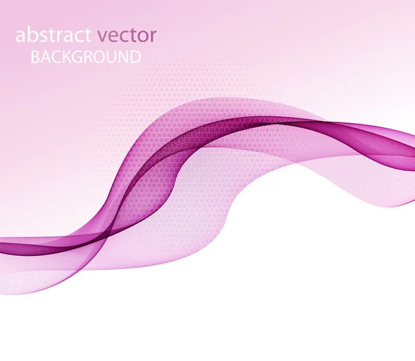 Onda de color abstracta sobre blanco — Vector de stock