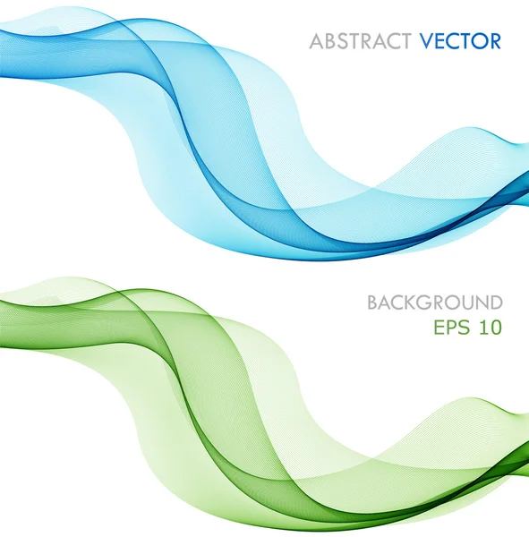 Abstrato onda colorida no branco — Vetor de Stock