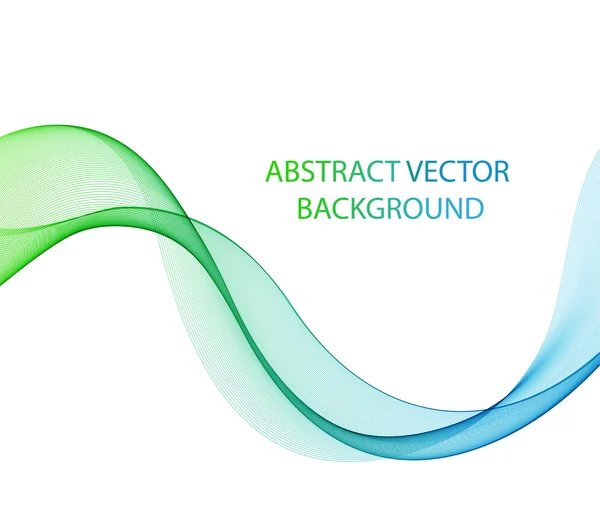 Abstrato onda colorida no branco — Vetor de Stock