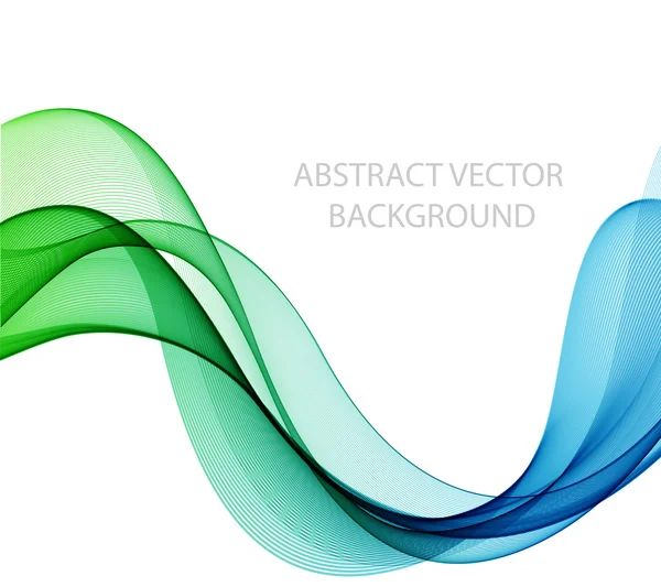 Абстрактна кольорова хвиля на білому — стоковий вектор
