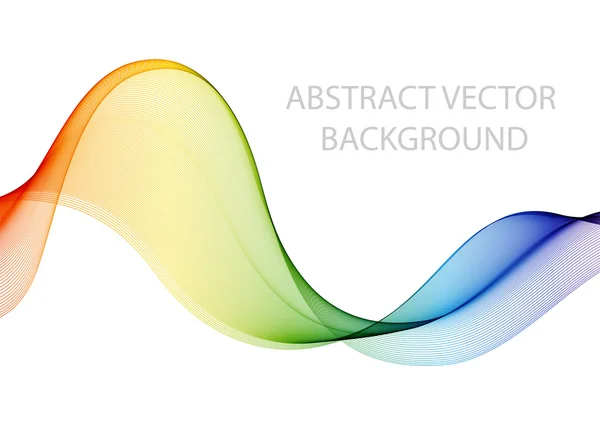 Абстрактна кольорова хвиля на білому — стоковий вектор