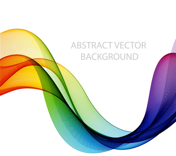 Abstraktní barevné vlny na bílém pozadí — Stockový vektor