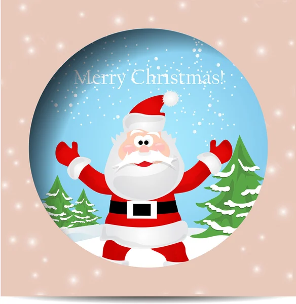 Christmas and New Year greeting card. Vector illustration. background. — Stock Vector