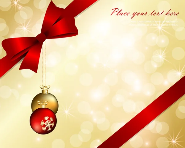 Χριστούγεννα και το νέο έτος ευχετήρια κάρτα. Vector εικονογράφηση. φόντο. — Διανυσματικό Αρχείο