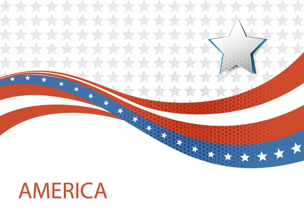 Éléments de design drapeau étoile USA vecteur — Image vectorielle