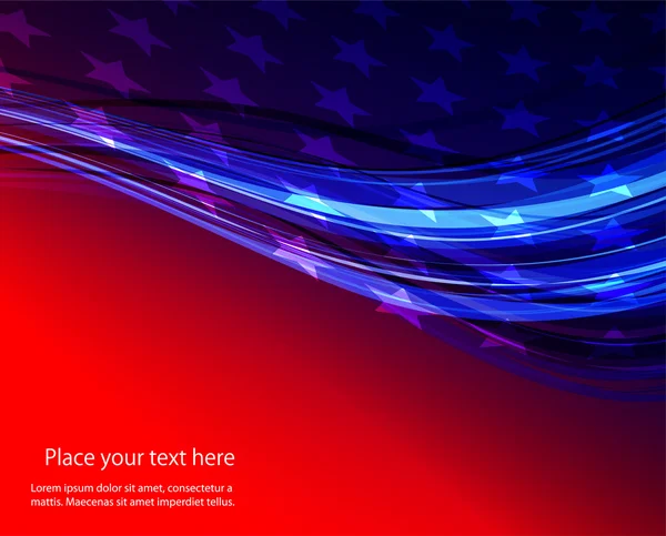 Usa star flag design elements vektor — Stockvektor