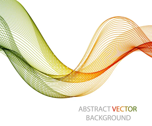 Abstrakt färgstarka bakgrund med våg, vektorgrafik — Stock vektor