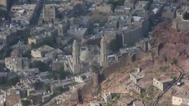 Taiz Yemen Nov 2019 Moschea Storica Mudhafar Uno Dei Monumenti — Video Stock