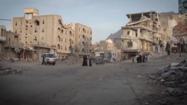 Taiz / Yemen - 16 Dec 2016 :Huge damage was caused by the ongoing war between the resistance and the national army with Al-houthi militia in Taiz .