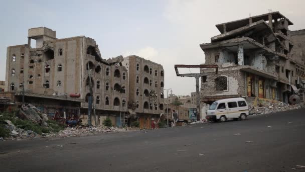 Taiz Yemen Dec 2016 Велика Шкода Була Викликана Триваючою Війною — стокове відео