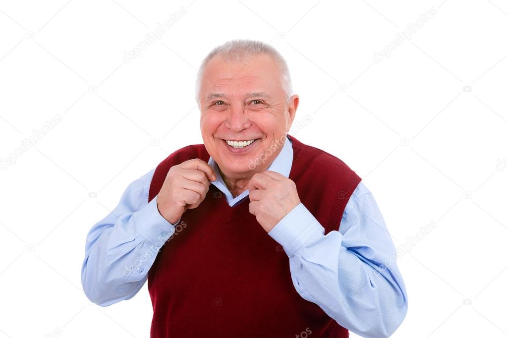 Portrait of a happy smile senior man