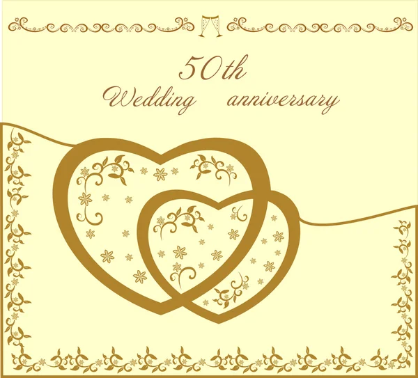 Ellinci düğün davetiyesi vektör çizim