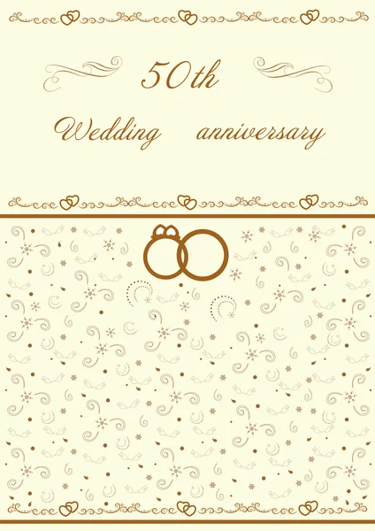 Altın düğün davetiyesi düzenlenebilir vektör çizim