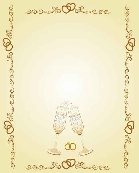 Evlilik yıldönümü sınır davetiyesi gözlüklü