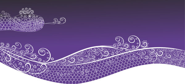 Декоративный зимний фон со змеей
