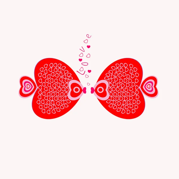 Sevgililer günü için aşık için soyut Kalpler