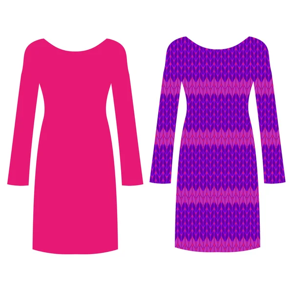 Beautiful dresses for females — Stock Vector