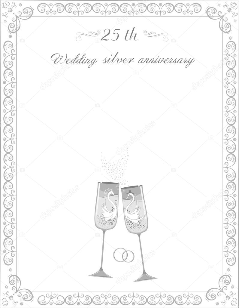 Congratulations on the 25 th anniversary silver wedding