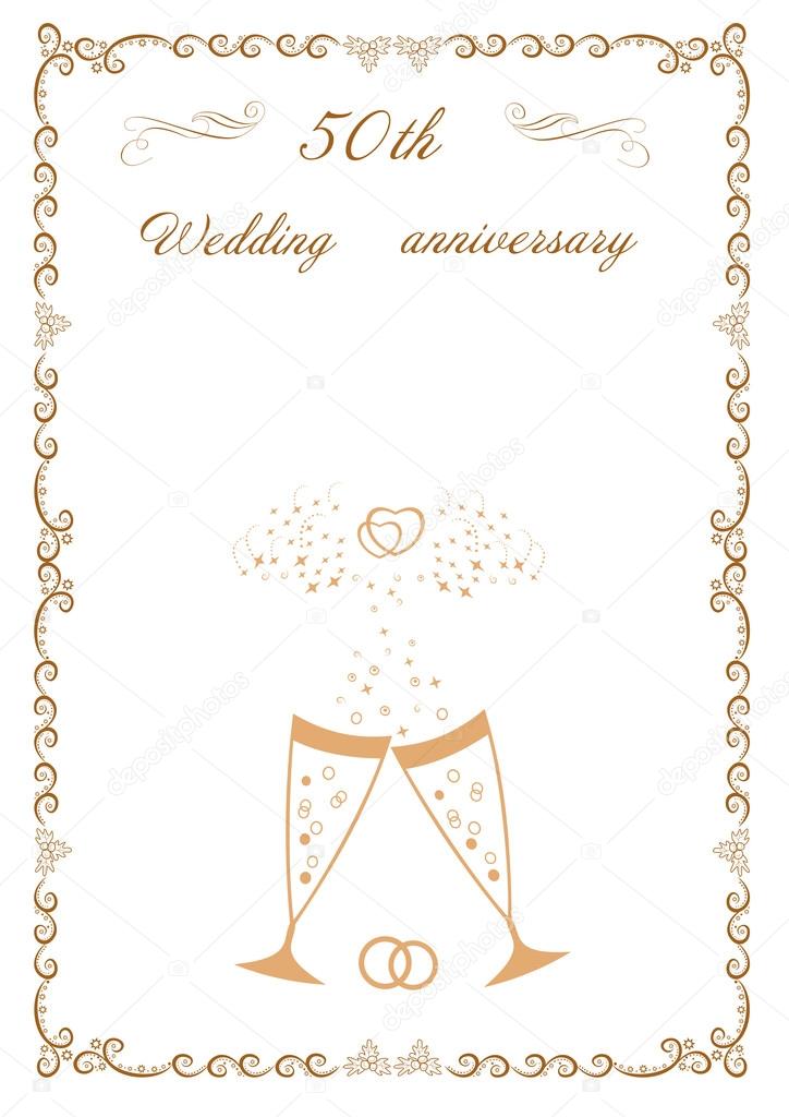 Congratulations to the 50 anniversary  wedding