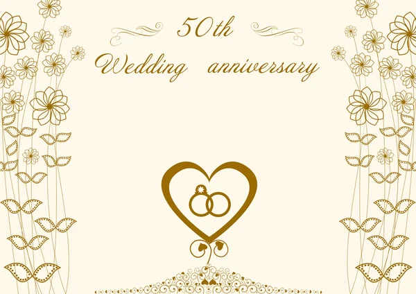 Congratulations to the 50 golden wedding anniversary