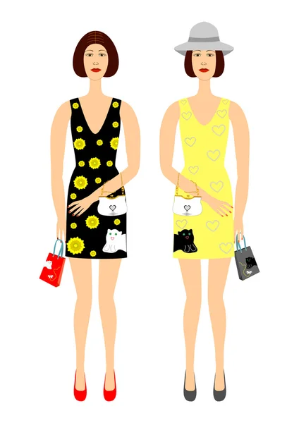 Moda de mulheres —  Vetores de Stock