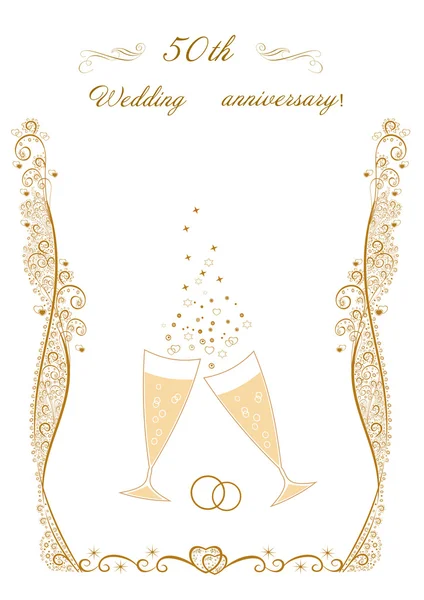 50 evlilik yıldönümü Davetiyesi.
