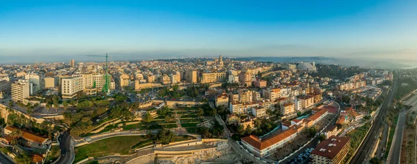 Vista Aérea Centro Histórico Tarragona Com Ruínas Romanas Góticas — Fotografia de Stock