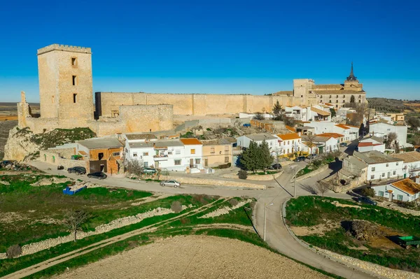 Vista Panorámica Del Castillo Monasterio Ucles Provincia Cuenca —  Fotos de Stock