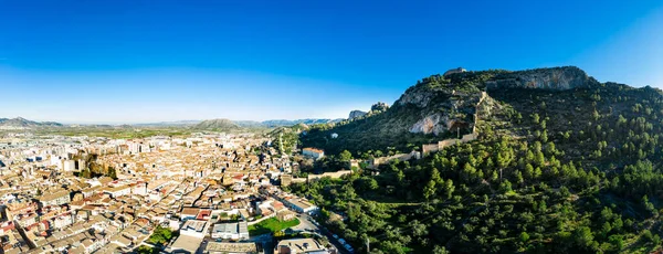 Vue Aérienne Forteresse Xativa Près Valence Espagne — Photo