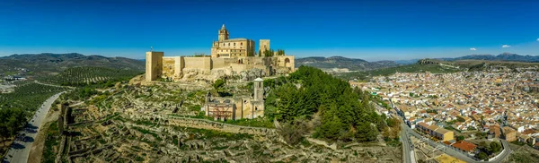 Vue Aérienne Castillo Alcal Real Est Château Alcala Real Dans — Photo