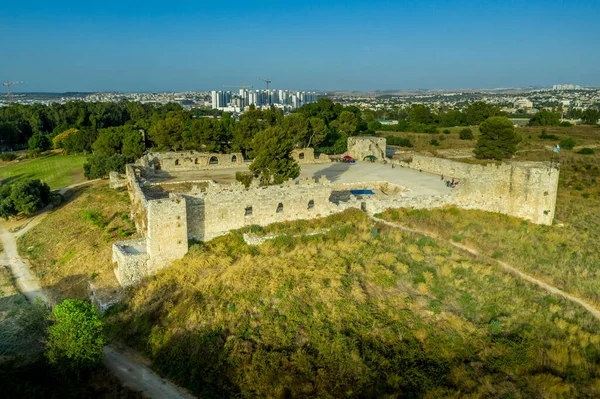 Luftaufnahme Der Burg Antipatrus Oder Der Osmanischen Festung Binar Bashi — Stockfoto