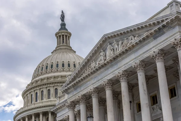 Capitolium Épület Kupolával Washington Ben — Stock Fotó